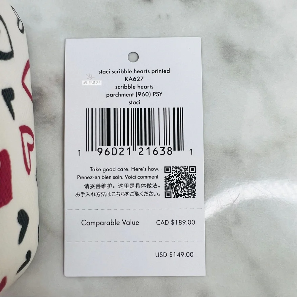 Kate Spade Scribble Heart Staci Boxed Jewelry Holder - Picture 9 of 12